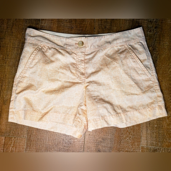 Loft Women's Geometric shape Cotton & Linen blend Shorts SZ 6 - Picture 2 of 7
